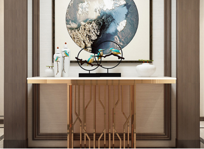 Modern Luxury Console table Console Tables Wood Gold Side table