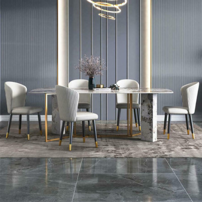 Luxury Modern Marble Style Dining table Furniture Tables Dining room Design Kitchen