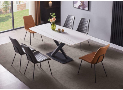 Luxury Dining room Tables Table Metal Dining room table Modern Furniture new stainless steel