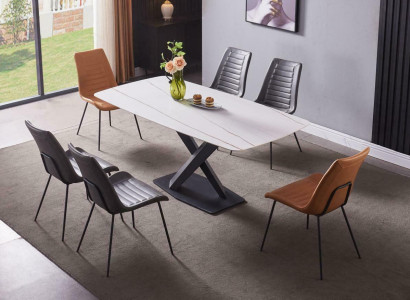 Luxury Dining room Tables Table Metal Dining room table Modern Furniture new stainless steel