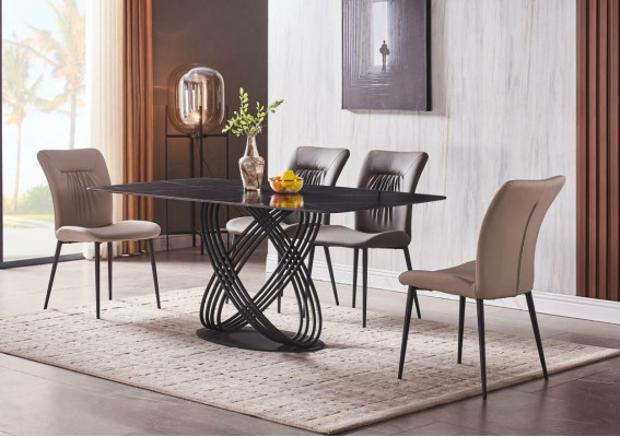 Luxury Table stainless steel Dining table Dining room Dining tables Kitchen Tables Design Metal