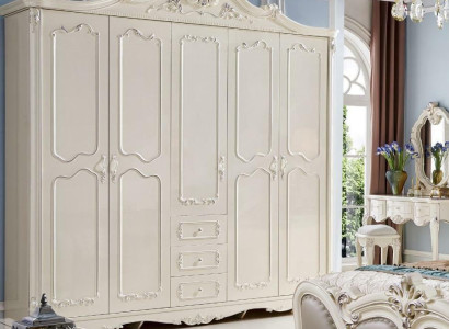 Wardrobe Baroque Antique Style Rococo Bedroom Cabinets Solid wood new