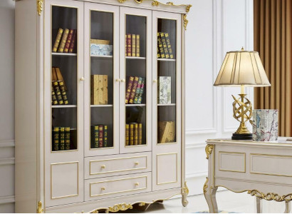 Wardrobe Books Office Shelf Baroque Shelves Rococo Cabinets new Solid wood