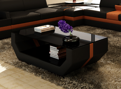 Luxury Coffee tables Polser Leather Designer Living room Side table Table
