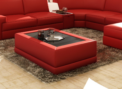 Luxury Coffee tables Polser Leather Designer Living room Side table Tables