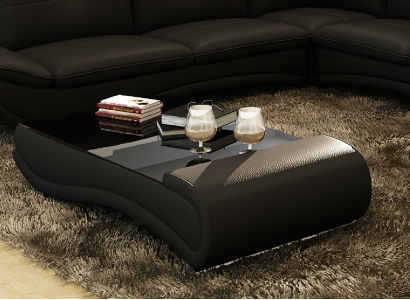 Sofa table design living room glass leather couch sofa table coffee side