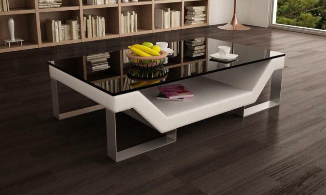 Sofa table Glass Design Table Living Room Leather Couch Side Sofa Coffee