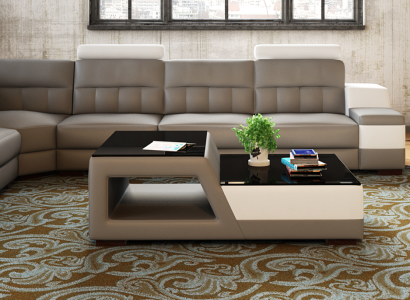 Modern designer glass table side sofa Tables Living room Coffee table Table