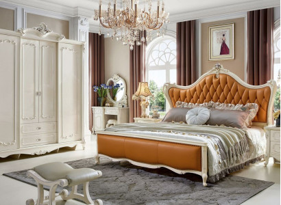 Wardrobe Cabinets Baroque Solid wood Wardrobe Antique Style Bedroom
