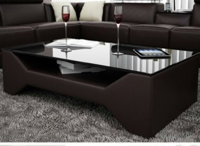 Classic r Luxury Designer Coffee table Decor Sofa Living room Table Leather