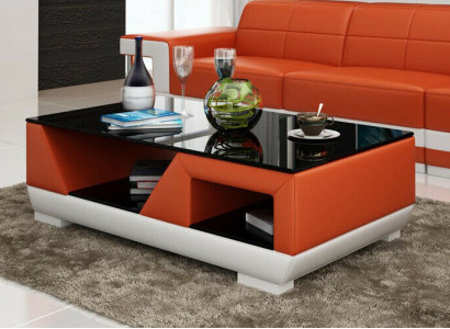 Classic r Luxury Designer Coffee table Sofa Living room Decor Table Leather