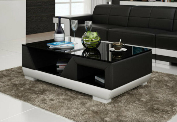 Classic r Luxury Designer Coffee table Sofa Living room Decor Table Leather