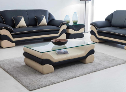 Classic r Luxury Designer Coffee table Sofa Living room Table Leather