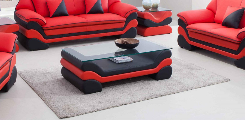 Classic r Luxury Designer Coffee table Sofa Living room Table Leather