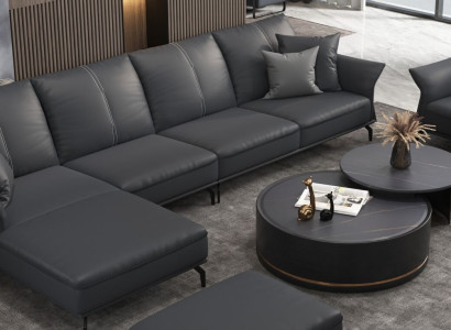 Sofa Corner sofa L-shape Armchair Coffee table Stool Corner sofa 3-piece. Modern
