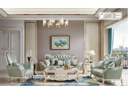 Sofa set 3 2 1 Seater Set Sofa Upholstery Couches Couch Classic Solid wood