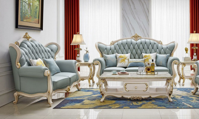Chesterfield Classic Sofa set 3 2 1 Seater Sofa Upholstery Leather Solid wood