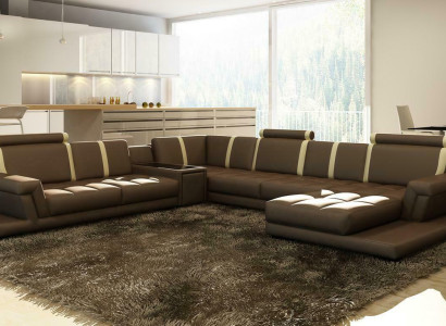 Leather sofa sofa couch upholstery living landscape designer leather sofa