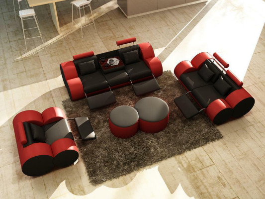 Modern Living room Couch Seat Upholstery Suite Sofas 3+2+1 Design
