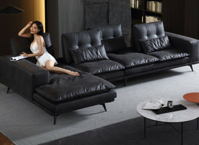 Living landscape Design Corner sofa Textile Leather new Sofas L-shape Sofa Couch