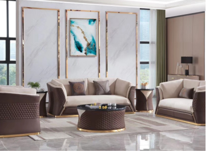 Sofa set 3+2+1 Seater Leather Sofa Couch Decorative Living landscape Suite