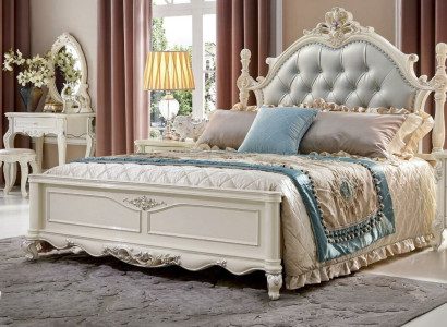 Classic s Bedroom Set Bed Beds Furniture Solid wood 2x Bedside table 3pcs