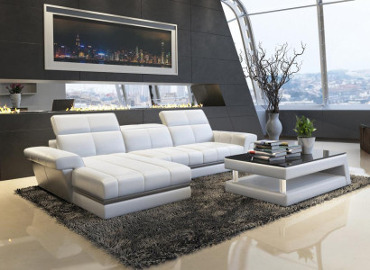 Leather sofa sofa couch upholstery living landscape designer leather sofa L-shape