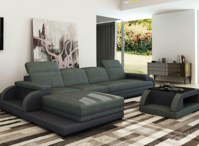 Leather sofa Couch Living landscape L-shape Design Modern Sofa Corner sofa Sofas
