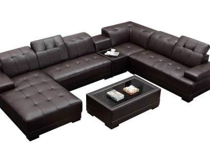 XXL Leather Big Living room Sofa Couch Corner sofa Sofas Couches Upholstery