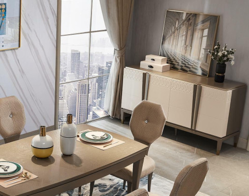 Complete Set Dining table 6 Chairs Dining room Set Ess Group Wood Table Solid wood