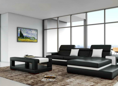 XXL leather sofa Corner sofa Design Big Sofa Couch Upholstery Corner Seat Suite