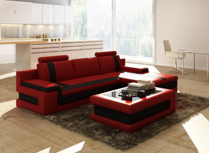 Leather Sofa Couch Living landscape L-shape Design Modern Sofa Corner Sofas