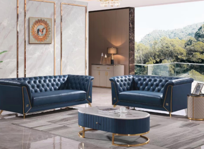 Luxury Chesterfield Sofa set 3+2 Seater Coffee table Furniture Couch
