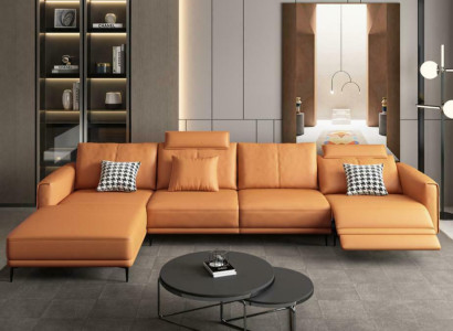 Sofa Couch Modern Relax Seat Luxury Furniture Living landscape Corner sofa L-shape Upholstery