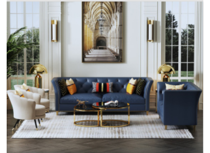 Modern Chesterfield Sofa set 3+2 Seater Stylish Couches Leather Furniture