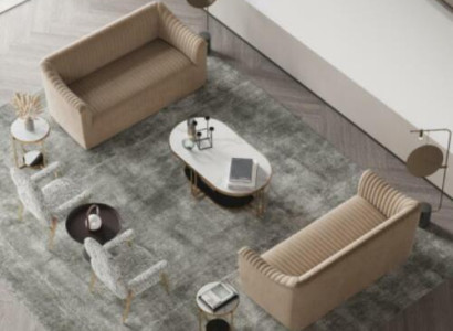 Sofa set 2+2 Seater Living landscape Sofas Sofa Seat Design Couch Lounge Furniture