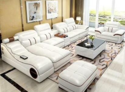 Living landscape Luxury Sofa Couch Corner sofa L-shape Upholstery Modern Relax Seat Furniture