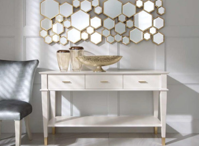Console table Dressing table Console Table Luxury Wood Bedroom White Modern