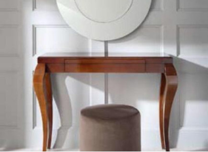 Consoles Table Stool Dressing table Sideboard Wood Brown Furniture Tables 2pcs. set