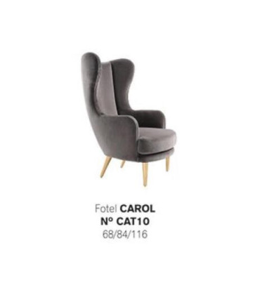 Wing Chair Armchair Recliner 1 Seat Seat Fabric Luxury Living room Modern Gray new