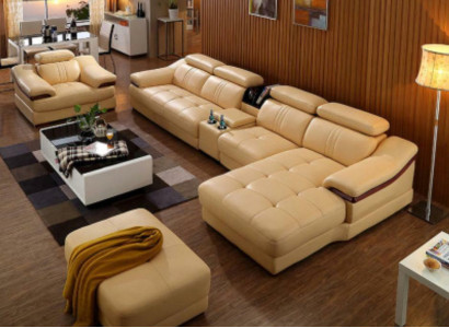 Living landscape Luxury Corner suite Corner sofa L-shape Upholstery Modern Relax Seat Furniture