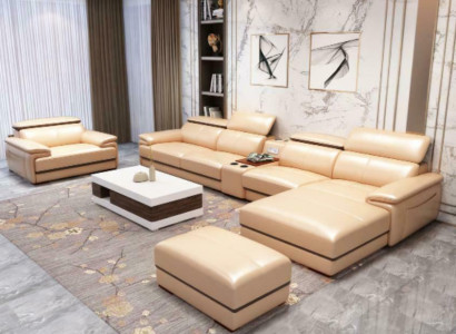 Relax Corner suite Corner sofa L-shape Upholstery Modern Seat Furniture Living landscape Luxury
