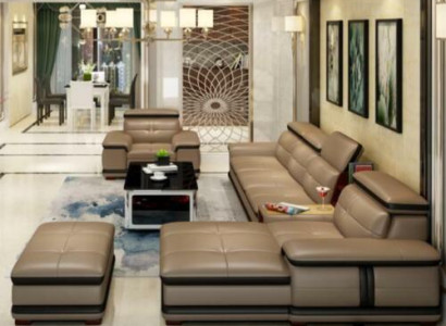 Relax Seat Furniture Living landscape Luxury Corner suite Corner sofa L-shape Upholstery Modern