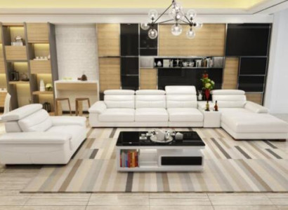 Corner sofa L-shape Imitation leather Corner upholstered sofa Seat Design Couch Sofas Living landscape