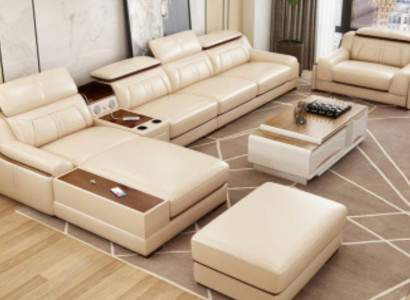 Sofa Furniture Living landscape Luxury Corner suite Corner sofa L-shape Upholstery Modern Couch