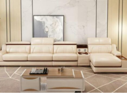 Corner sofa L-shape Upholstery Couch Relax Seat Furniture Living landscape Luxury Corner suite