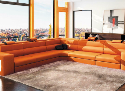 Design XXL Big Corners Upholstery Corner Sofa Couch Leather Sofas Suite L-shape