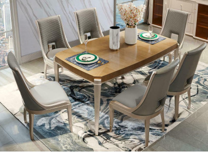 Set Chairs Upholstery Suite Kitchen Living room Dining room Set 6 pieces. Solid wood