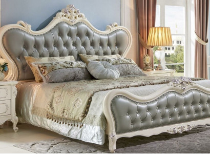 Upholstered bed Beds Bed Hotel Upholstery Design Double Designer Solid wood