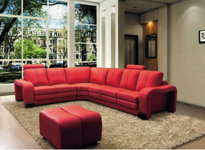 XXL Multifunction s Leather Couch Couch Sofa Upholstery Corner sofa Modern Big